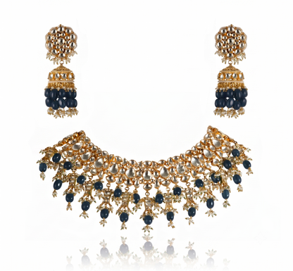 Full Neck Set With Jhumkis