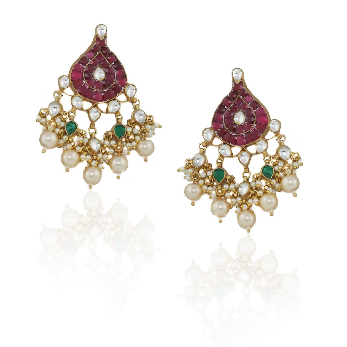 RA-073 - Peacock feather designed neclace and Earring