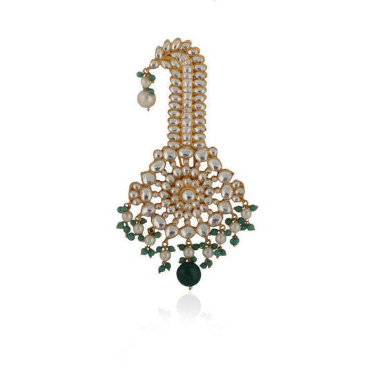 Sea Green Beads With Jadtar Kilangi