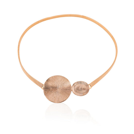 Girls Textured Metal  Round Belt