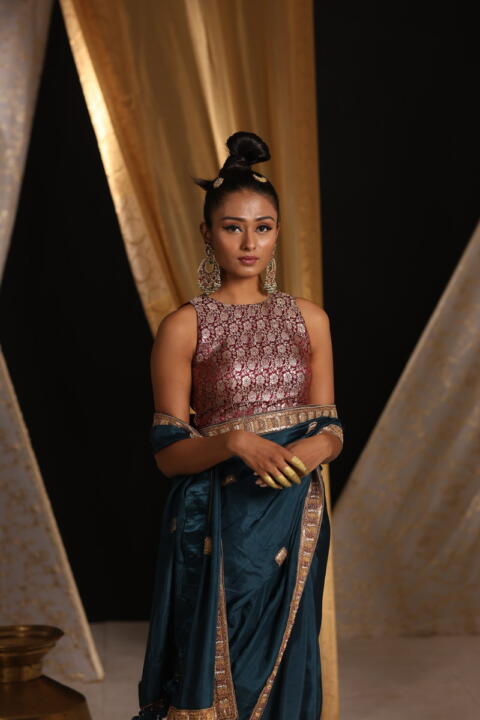 Multi Colored Stone Studded chaand Baalis