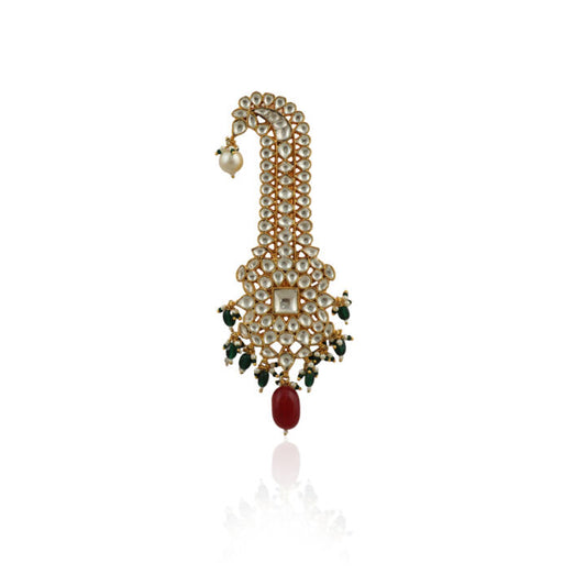 White Stone Kilangi Beadded Red Beads