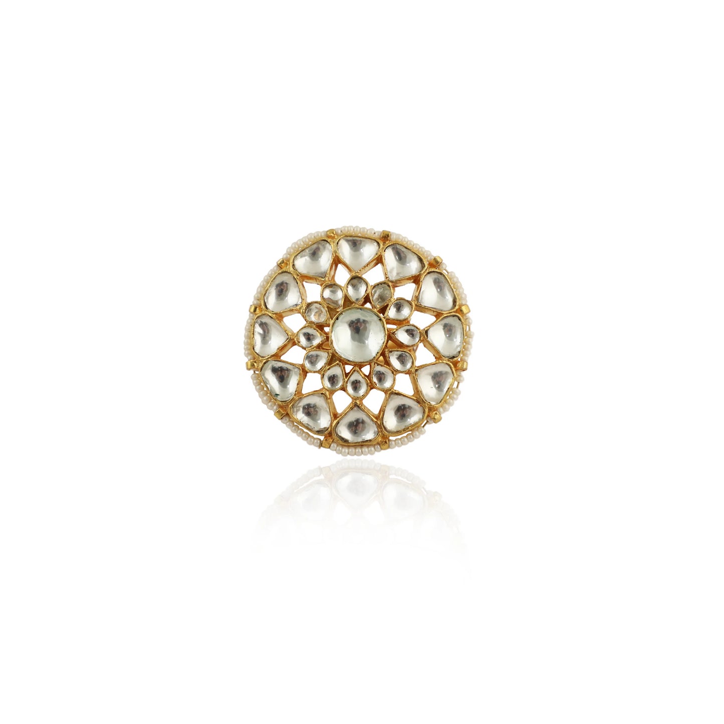 White Stone Small Rings