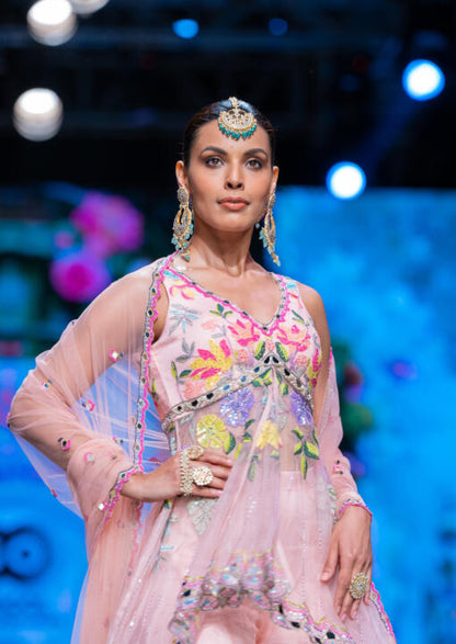 Floral Jadtar Ring With Pearls