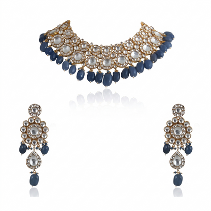 Riana 22kt gold plated Necklace set