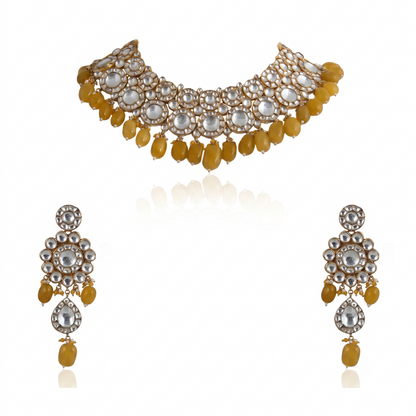Riana 22kt gold plated Necklace set