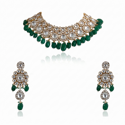 Riana 22kt gold plated Necklace set