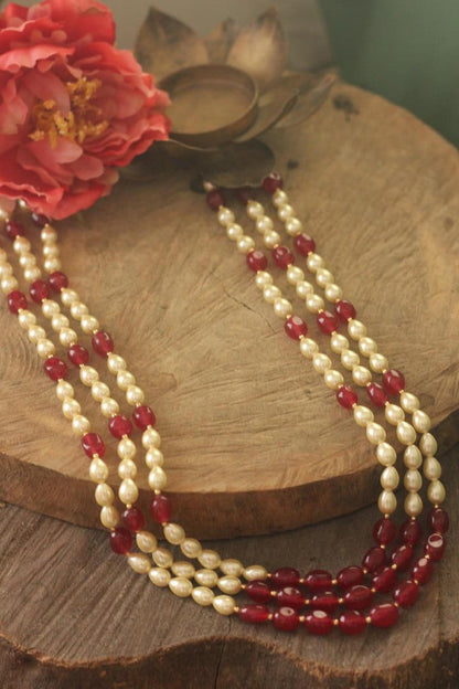 Gold Plated Beaded Traditional Fnacy Maala for men