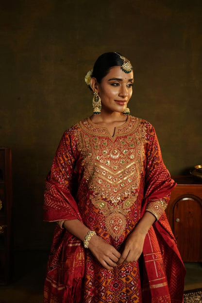 Chandbali jhumki earings with emerald drops and floral tops