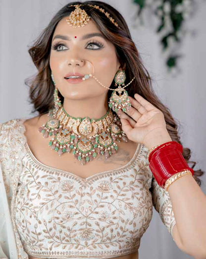 Delicate Nose Ring In Sea Green