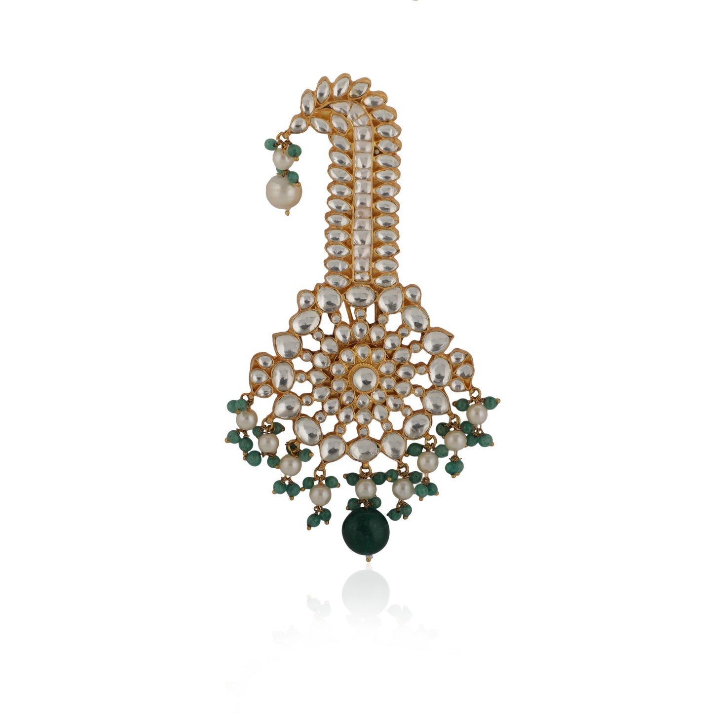 Sea Green Beads With Jadtar Kilangi