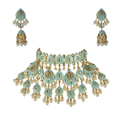 Meenakari Worked Necklace Set