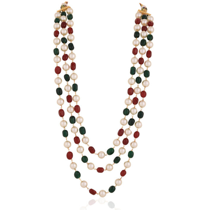 Multi-Colored Beaded Mala For Men