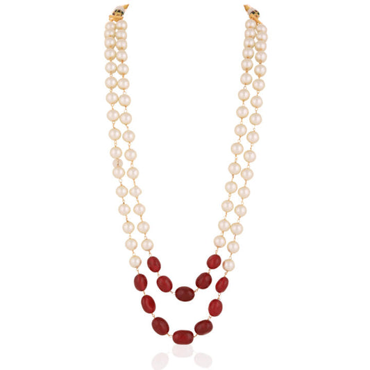 Red & White Party Wear Maala