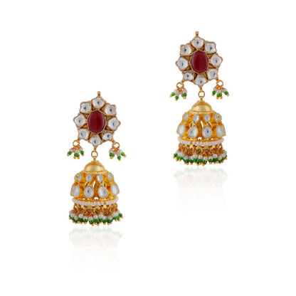 Peacock design rajwadu choker set