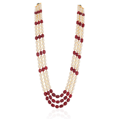 Gold Plated Beaded Traditional Fnacy Maala for men