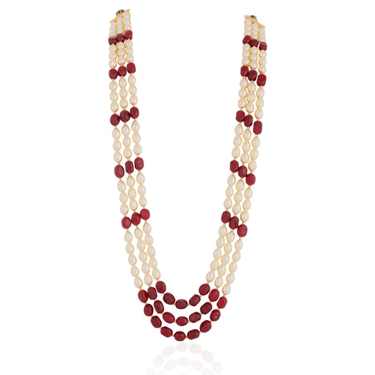 Gold Plated Beaded Traditional Fnacy Maala for women