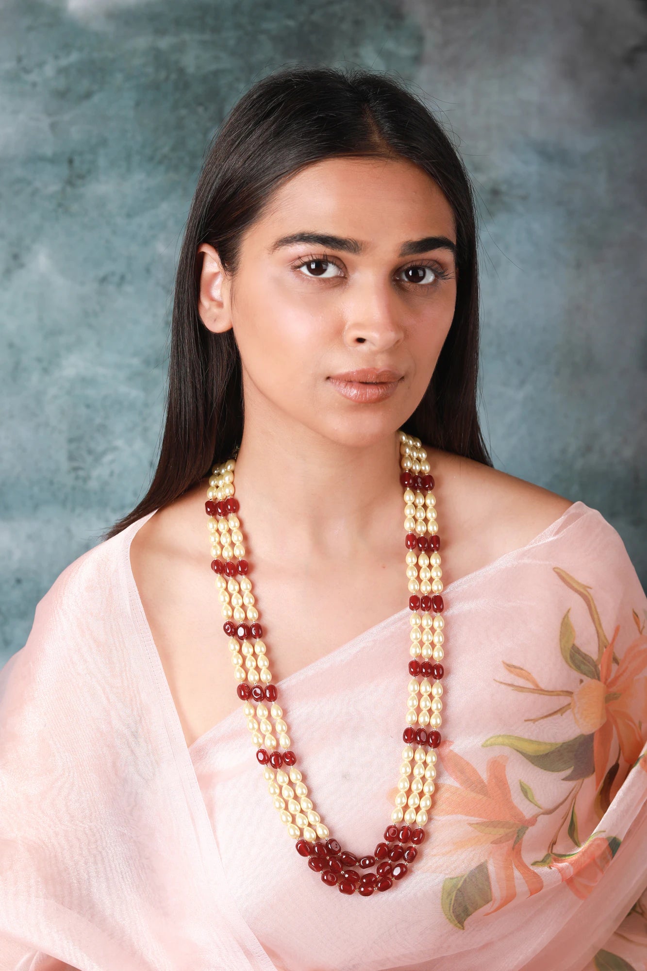 Gold Plated Beaded Traditional Fnacy Maala for women