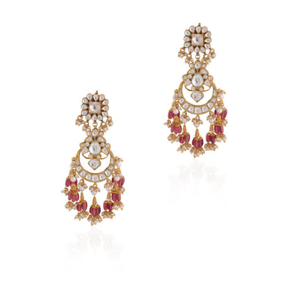 Light pink beads traditinal necklace set