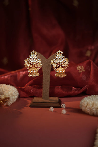 Ethnic Jadtar and Semi-Precious Stone Choker with Matching Earrings