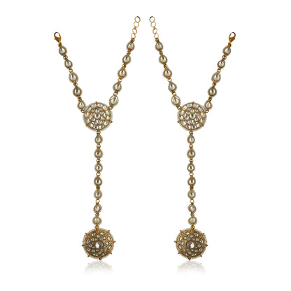 Traditional Hathful With Floral Round Design(Pair)