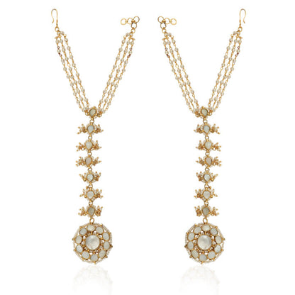Floral Traditional Hathful In Mother Of Pearl (Pair)
