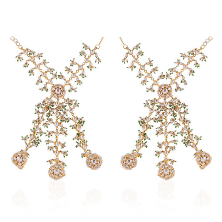 Indian bridal wear three layered Hathphool ( pair)