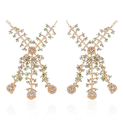 Indian bridal wear three layered Hathphool ( pair)