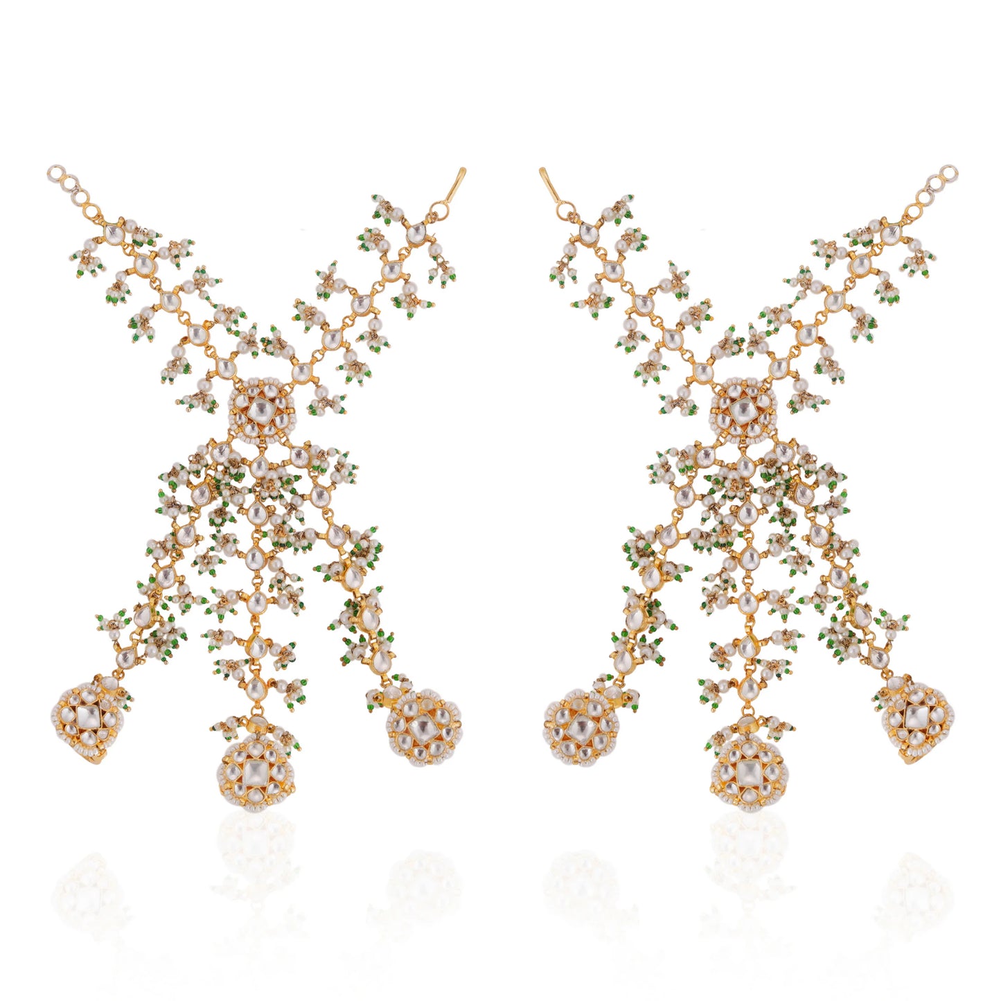 Indian bridal wear three layered Hathphool ( pair)