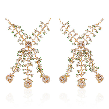 Indian bridal wear three layered Hathphool ( pair)
