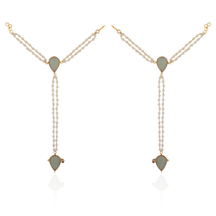 Pearl Hathphool,panja,hand harness,Indian jewellery