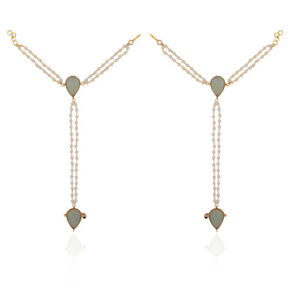 Pearl Hathphool,panja,hand harness,Indian jewellery