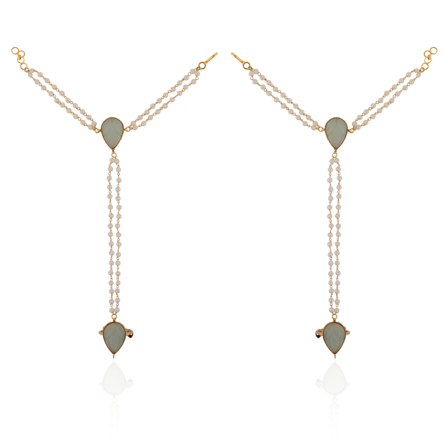 Pearl Hathphool,panja,hand harness,Indian jewellery