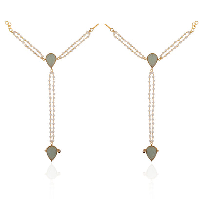 Pearl Hathphool,panja,hand harness,Indian jewellery