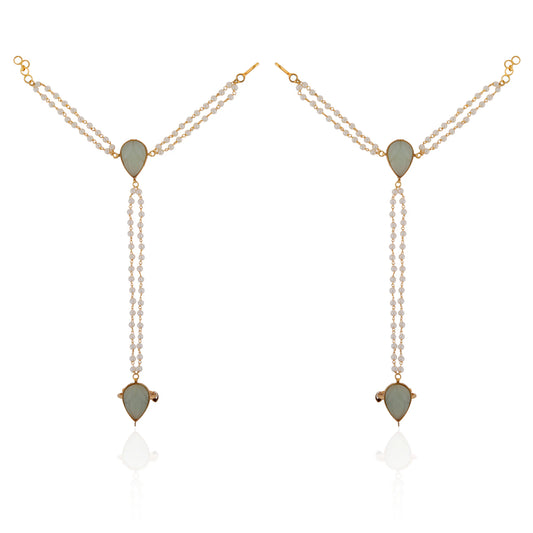 Pearl Hathphool,panja,hand harness,Indian jewellery