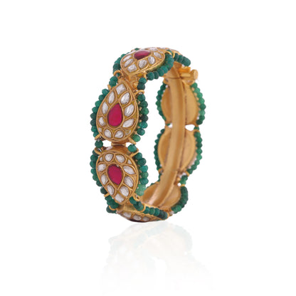 Pink  sea green bangles ( single )