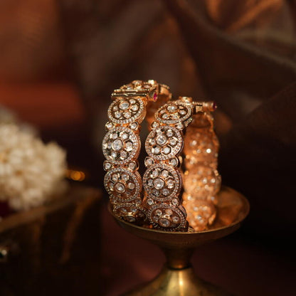 Gold plated Austrian stone bangles(single pc)