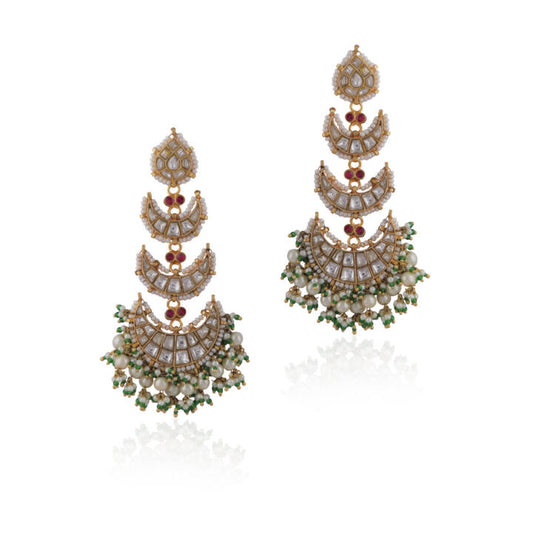 Indian Traditional Wear Pink Wedding Special Chandbaali
