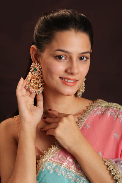 Elegant pastel colour earrings for women
