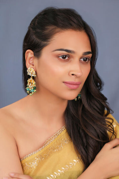 Floral tiny occassion wear earrings