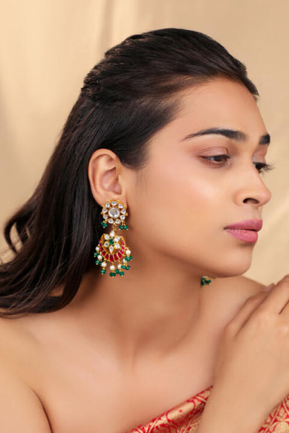 Traditioal yet royal indian style earings