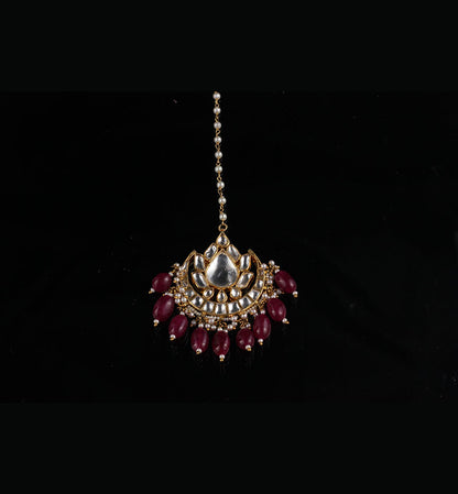 Pretty Kundan & Bridal Gold Plated Maang tikka for traditional looks