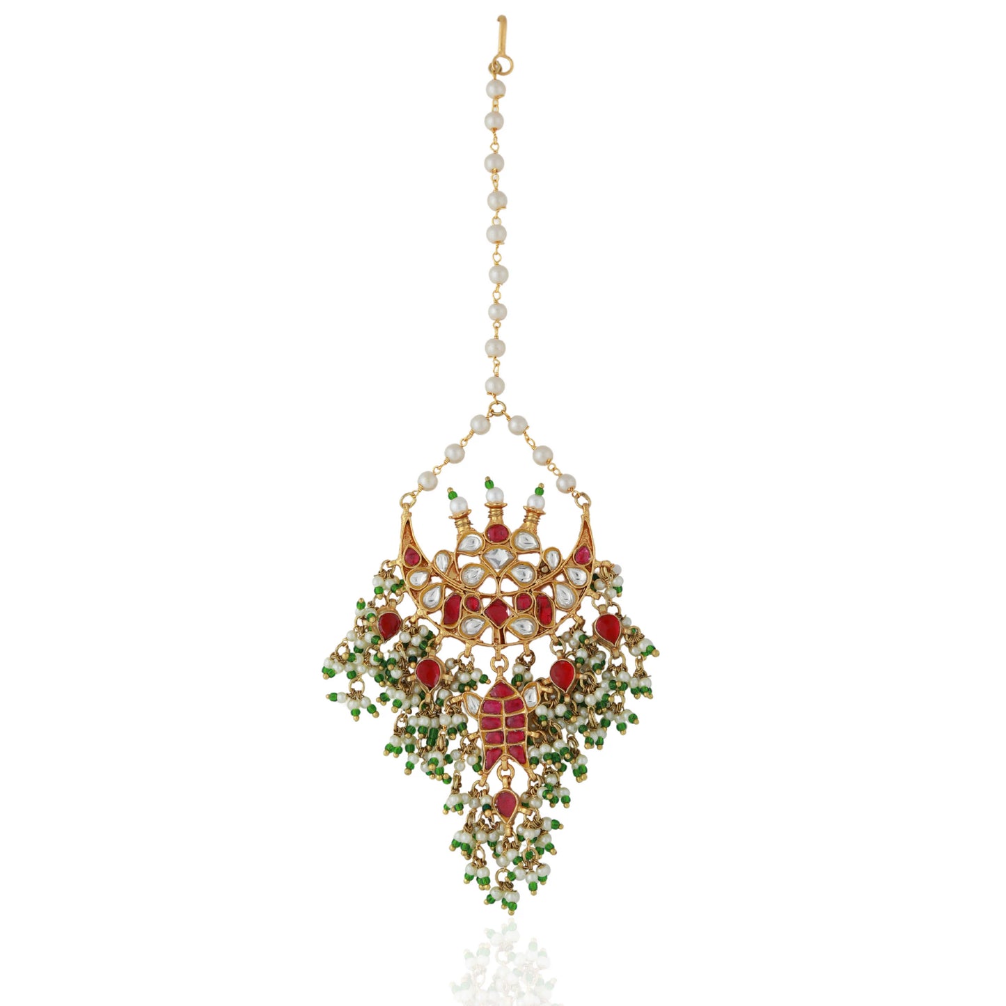 Pink Maangtikka/wedding wear/Indian jewellery