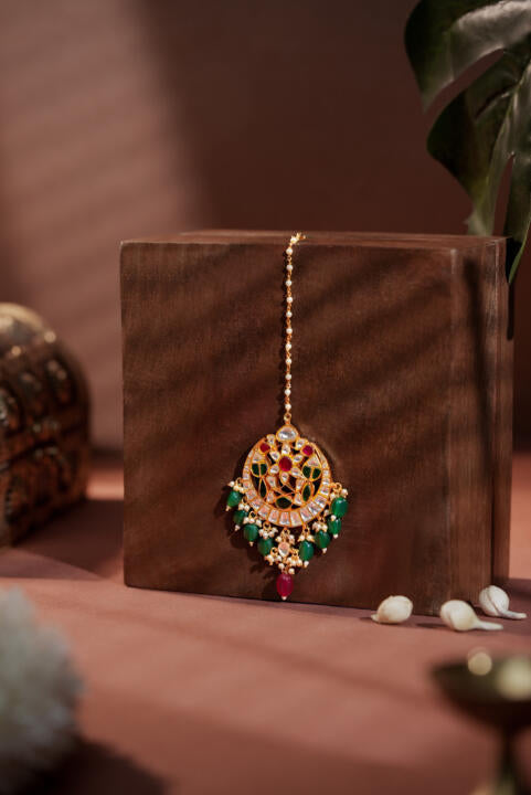 Ethnic tikka in multicolour design