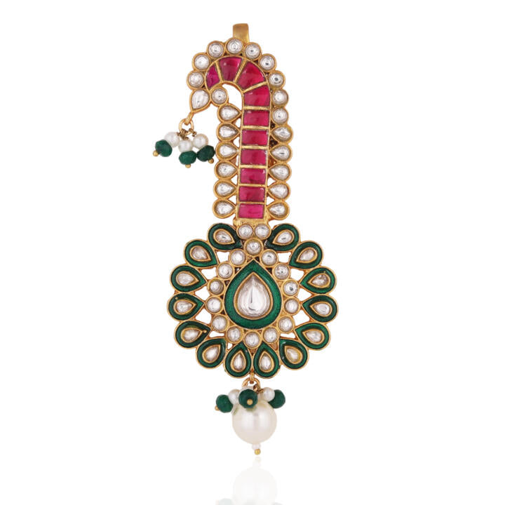 Traditional Meenakari Kilangi With Pearl