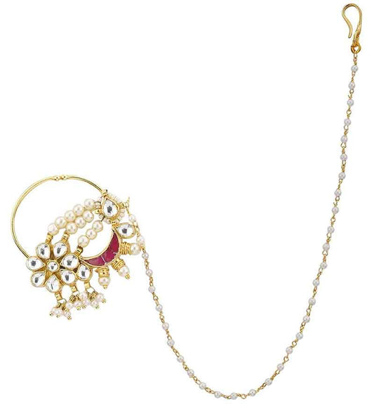 Jadtar and beaded Heavy Nosering