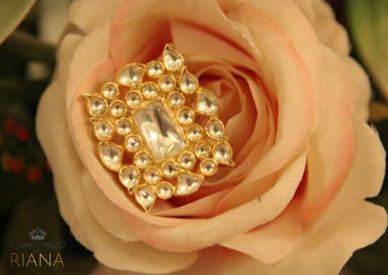 Rectangular Stone Studded Ring