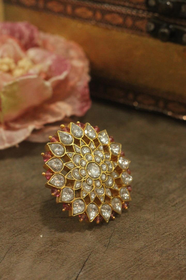 Pastel Pink Cocktail Ring
