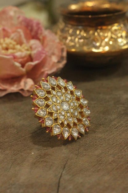 Pastel Pink Cocktail Ring