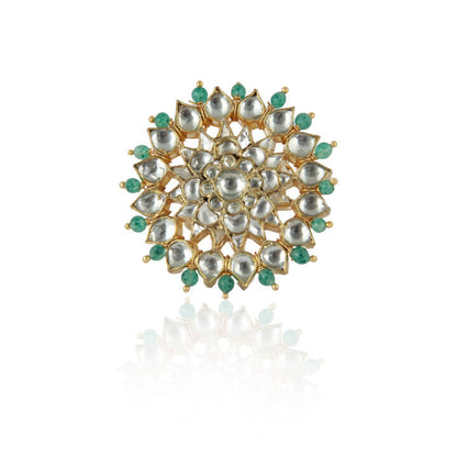 Pastel Sea Green Jadtar Ring